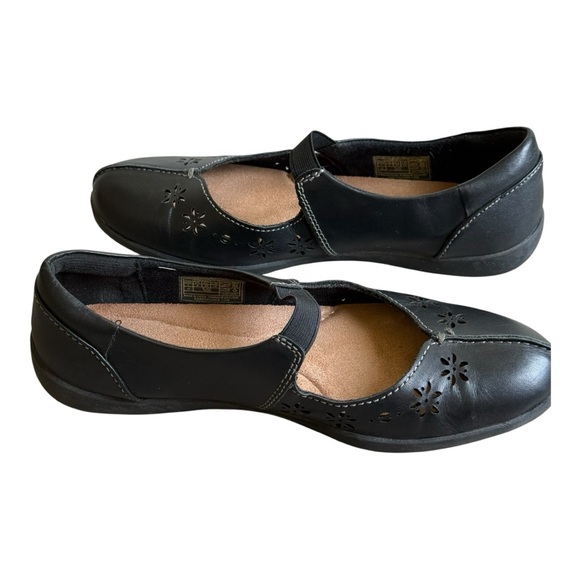 Earth Origins Black Perforated Florence Mary Jane Comfort Walking Shoes Size 7 - Picture 7 of 14